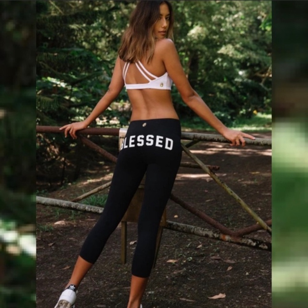 SG Blessed Crop Black Yoga Leggings
